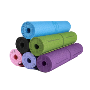 6mm Thickness Eco-friendly TPE Anti-skid Home Exercise Yoga