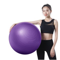Thickening Explosion-proof Big Yoga Ball Sport Fitness Ball Environmental Pregnant Yoga Ball, Diameter: 55cm(Purple)