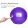 Épaississement de la boule de yoga à l'épreuve des explosions Sport Ball de fitness environnemental Ball de yoga enceinte, diamètre: 75 cm (violet)