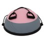 [US -Lagerhaus] ausgewogene Hemisphäre Yoga Ball Fitnessstudio -Büro -Fitnessausrüstung mit Pull -Seil (Pink Grey)