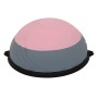 [US -Lagerhaus] ausgewogene Hemisphäre Yoga Ball Fitnessstudio -Büro -Fitnessausrüstung mit Pull -Seil (Pink Grey)