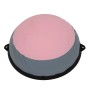 [US -Lagerhaus] ausgewogene Hemisphäre Yoga Ball Fitnessstudio -Büro -Fitnessausrüstung mit Pull -Seil (Pink Grey)