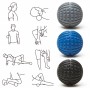 EVA Balance Training Foot Massage Ball Yoga Ball(Blue)