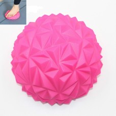 Foot Massage Hemisphere Balance Training Ball Fitness Yoga Ball, Size: 16 x 8cm(Rose Red)