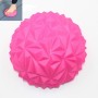 Masaje de pie Hemisferio Bola de entrenamiento Bola de fitness Bola de yoga, Tamaño: 16 x 8 cm (rosa rojo)