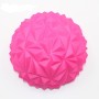 Massaggio del piede emisfero bilanciamento della sfera di fitness sfera di yoga, dimensioni: 16 x 8 cm (rosso rosa)