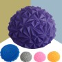 Massaggio del piede emisfero bilanciamento della sfera di fitness yoga sfera, dimensioni: 16 x 8 cm (viola)