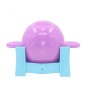 Female Yoga Fitness Dumbbell Water Injection Kettle Bell Double Ear Handle Kettle Bell  Sports Equipment(Purple + Base)