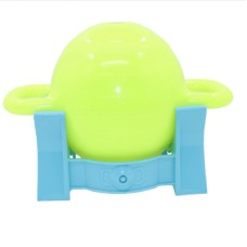 Female Yoga Fitness Dumbbell Water Injection Kettle Bell Double Ear Handle Kettle Bell  Sports Equipment(Green + Base)