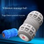 Yoga -Faszien Ball Elektrische Vibration Massage Ball Körper Muskel Entspannung Fitness Gesundheit Yoga Ball (Grau)