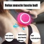 Palla di massaggio per il rilassamento del muscolo di rilassamento muscolare profondo della fascia silicone yoga (blu)