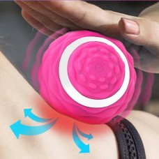 Yoga Silicone Fascia Ball Deep Muscle Relaxation Foot Massage Ball(Rose Red)