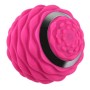 Bola de silicona de yoga fascia profunda relajación muscular masaje de masaje de pie (rosa roja)