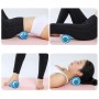 Massage Fitness Electric Silicone Massage Ball Muscle Relaxation Fascia Ball Peanut Shape Yoga Ball (Blue)