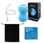 Massaggio fitness silicone elettrico silicone massaggio sfera di rilassamento muscolo fascia arachido a forma di yoga sfera (blu)