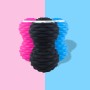 Massage Fitness Silicone Silicone Massage Ball Muscle relaxation Fascia Ball Forme de Yoga Ball (noir)