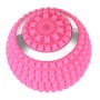 Yoga Ball Electric Massage Ball Handheld Silicone Ball Rose Red