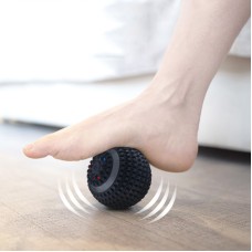 Elektryczna kulka jogi Electric Masaż ręczna silikonowa kulka czarna (czarny pierścień)
