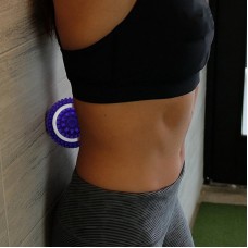 Yoga Ball Electric Massage Ball Handheld Silicone Ball Purple