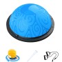46cm Wave Speed Ball Yoga Semi-Circular Balance Ball Fitness Pilates Ball(Auspicious Cloud Blue)