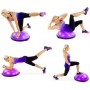 46 cm Wave Speed ​​Ball Yoga Semi-Circular Balance Ball Fitness Pilates Ball (lyckosam molnlila)
