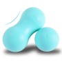 Fascia Ball Muscle Relaxation Yoga Ball Back Massage Silicone Ball, Specification: Flat Pink Ball