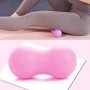 Fascia Ball Svalscle Relaxation Yoga Ball Back Massage Silicone Ball, Specifikace: plochý růžový arašídový míč