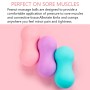 Fascia Ball Muscle Relaxation Yoga Ball Back Massage Silicone Ball, Spécifications: boule d'arachide rose plate