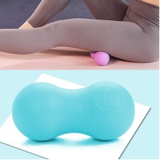 Fascia Ball Muscle Relaxation Yoga Ball Back Massage Silicone Ball, Specification: Flat Blue Peanut Ball
