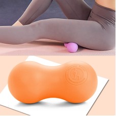 Fascia Ball Muscle Relaxation Yoga Ball Back Massage Silicone Ball, Specification: Flat Orange Peanut Ball