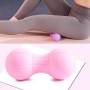 Fascia ball muscle relaxation yoga balle dos massage silicone ball, spécifications: balle d'arachide rose de basket-ball