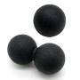 2 in 1 palla singola + palla di arachidi fascia massaggio massaggio muscolo rilassamento da yoga set di palline (nero)