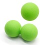 2 in 1 einzelner Ball + Erdnusskugel Faszie Fußmassage Ballmuskel Entspannung Yoga Ball Set (grün)