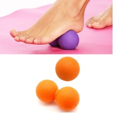 2 i 1 singel Boll + Peanut Ball Fascia Foot Massage Ball Muscle Relaxation Yoga Ball Set (Orange)