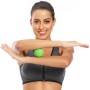 2 in 1 einzelner Ball + Erdnusskugel Faszie Fußmassage Ballmuskel Entspannung Yoga Ball Set (lila)