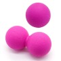 2 in 1 Single Ball + Peanut Ball Fascia Foot Massage Ball Muscle Relaxation Yoga Ball Set(Pink)