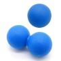 2 in 1 einzelner Ball + Erdnusskugel Faszie Fußmassage Ballmuskel Entspannung Yoga Ball Set (blau)