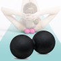 Sfera di massaggio fitness elastico in silicone (nero)