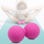 Silicone Elastic Fitness Massage Ball Yaga Ball(Rose Red)