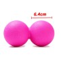 Sfera di massaggio in fitness elastico in silicone (rosa rosa)