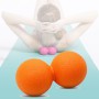 Sfera di massaggio fitness elastico in silicone (arancione)