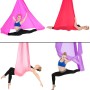 Indoor Anti-gravity Yoga Knot-free Aerial Yoga Hammock with Buckle / Extension Strap, Size: 400x280cm(Silver Grey)