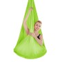 Hammock yoga aereo anti-gravità interna senza nodo con cinturino / cinghia di prolunga, dimensioni: 400x280cm (verde erba)