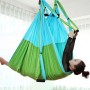 6 hanterar kroppsbyggande handstand inelasticity Aerial Yoga Hammock (Blue Green)