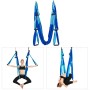 6 Handles Bodybuilding Handstand Inelastizität Aerial Yoga Hängematte (Dunkelblau + Babyblau)