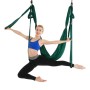 6 gesti di manuale dell'analasticità Yoga Aerial Yoga Hammock (verde scuro)