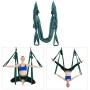 6 gesti di manuale dell'analasticità Yoga Aerial Yoga Hammock (verde scuro)