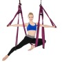 6 hanterar kroppsbyggande handstand inelasticity Aerial Yoga Hammock (Dark Purple)