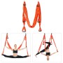 6 Handles Bodybuilding Handstand Inelastizität Aerial Yoga Hängematte (orange)