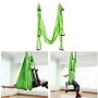 6 hanterar kroppsbyggande handstand inelasticity Aerial Yoga Hammock (Green)